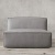 Фото Модуль без подлокотников Como темно-серого цвета