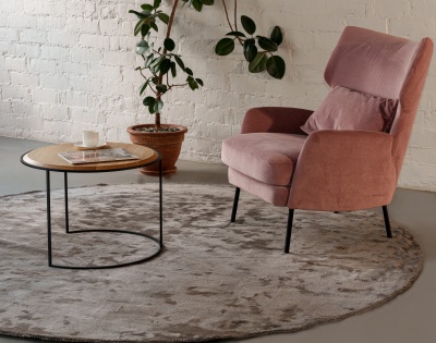 Фото Ковер Aracelis Steel Gray диаметр 200 см