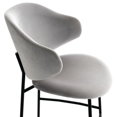 Фото Полубарный стул PRINCE серого цвета