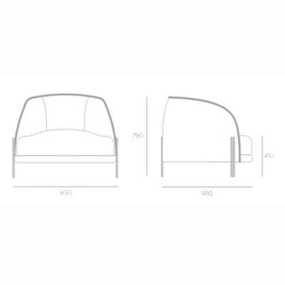 Фото Кресло CAILO  бежевого цвета