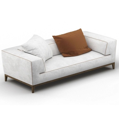 Фото Двухместный диван BLISS светло-серого цвета