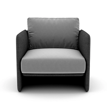 Фото Кресло WALL  серого цвета