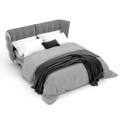 Фото Кровать HUSK горчичного цвета