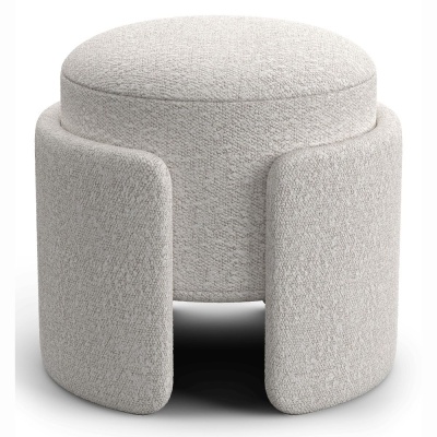 Фото Пуф ROSE белого цвета