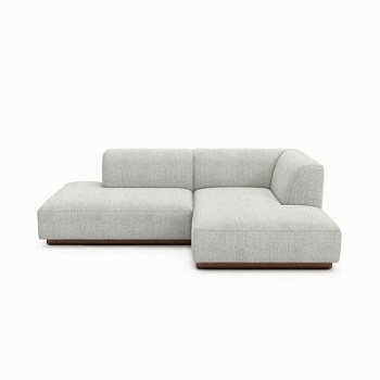 Фото Угловой диван Lance светло-серого цвета