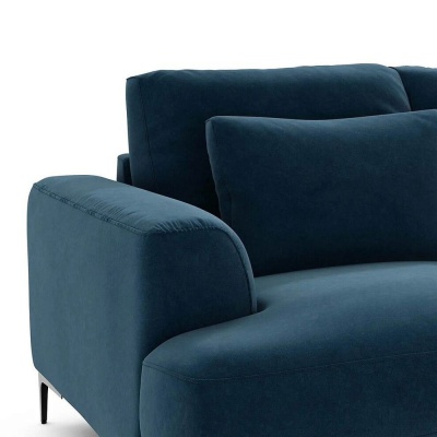 Фото Трехместный диван Venue Velvet Max фиолетово-синего цвета