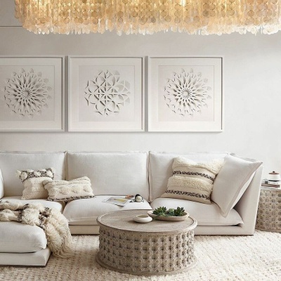 Фото Модуль без подлокотников Cosa серого цвета