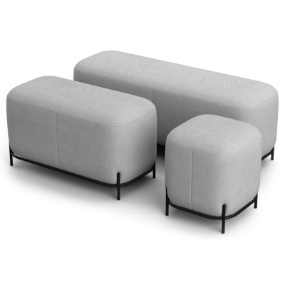 Фото Пуф BOXBER серого цвета