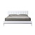 Фото Двуспальная кровать с изголовьем Italia Panel Box-Tufted белого цвета