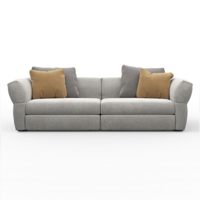 Фото Двухместный диван Twist серого цвета