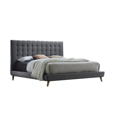 Фото Двуспальная кровать Minnesota серого цвета