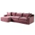 Фото Угловой диван Velvet розового цвета