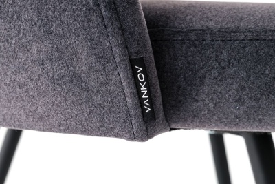 Фото Обеденный стул RING темно-серого цвета