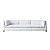 Фото Четырехместный диван Hayden белого цвета