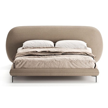 Фото Двуспальная кровать Bolanzo бежевого цвета