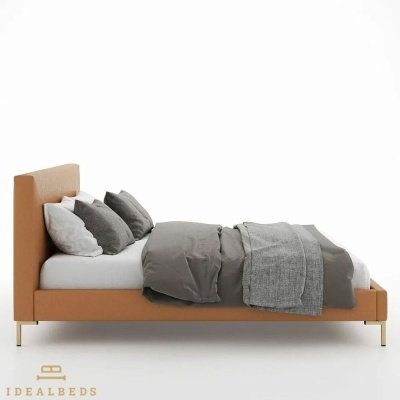 Фото Двуспальная кровать Landy коричневого цвета