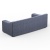 Фото Двухместный диван Cube сине-серого цвета