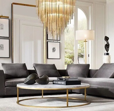 Фото Угловой диван Magnus светло-коричневого цвета