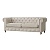 Фото Двухместный диван Majestic Chester светло-серого цвета