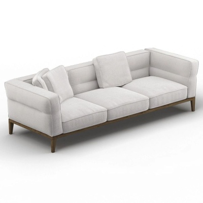 Фото Трехместный диван HOPE светло-серого цвета