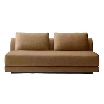 Фото Двухместный диван Cortona Armless светло-коричневого цвета