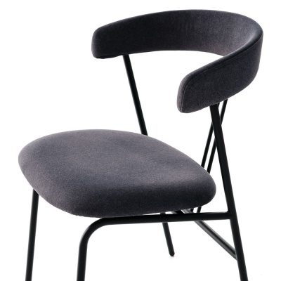 Фото Обеденный стул VIOLIN темно-серого цвета