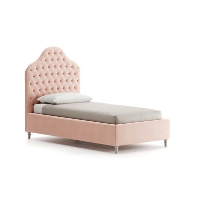 Фото Детская кровать Reese Tufted розового цвета классическая