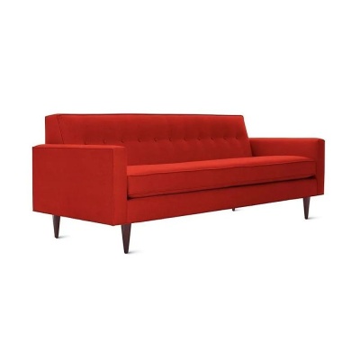 Фото Двухместный диван Bantam красного цвета