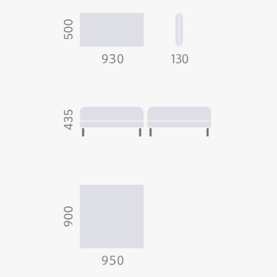 Фото Трехместный диван CORSICA  бежевого цвета