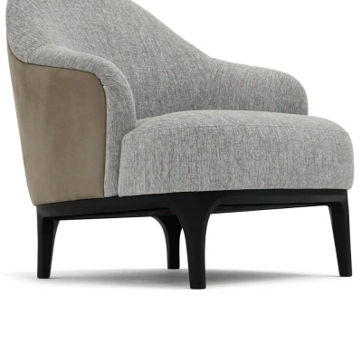 Фото Кресло TRONE  светло-серого цвета