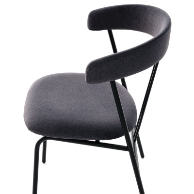 Фото Обеденный стул VIOLIN темно-серого цвета