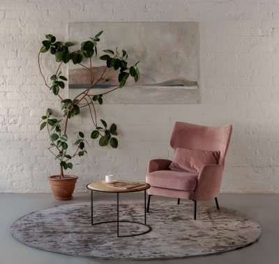 Фото Ковер Aracelis Steel Gray диаметр 300 см