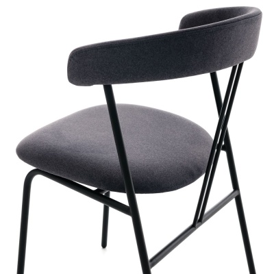 Фото Обеденный стул VIOLIN темно-серого цвета