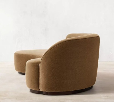 Фото Четырехместный диван Copenhagen Asymmetrical светло-коричневого цвета