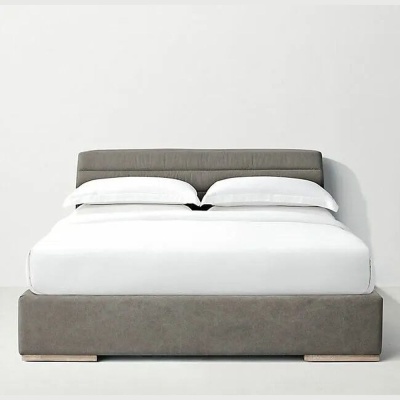 Фото Двуспальная кровать Nilsson серого цвета