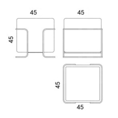 Фото Пуф из коллекции MODULO серого цвета