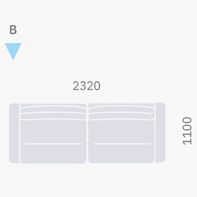 Фото Трехместный диван CORSICA  серого цвета