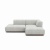Фото Угловой диван Lance светло-серого цвета