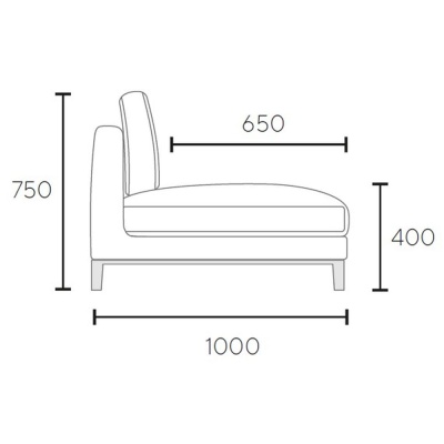 Фото Трехместный диван BELLPORT  серого цвета