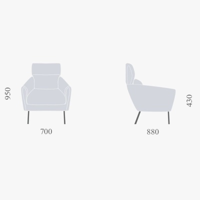 Фото Кресло VIKNA бежевого цвета