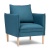 Фото Кресло BERGEN бирюзового цвета