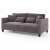 Фото Двухместный диван Cathedral темно-серого цвета