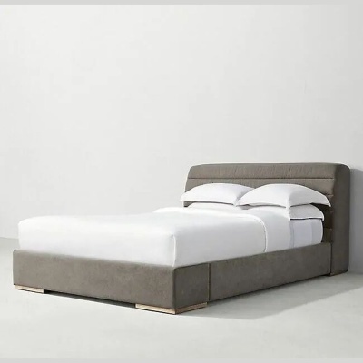 Фото Двуспальная кровать Nilsson серого цвета