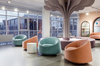 Фото Кресло OSLO розового цвета