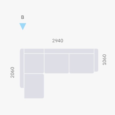 Фото Модульный диван BERGEN черного цвета