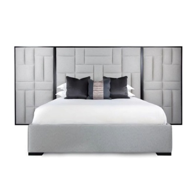 Фото Двуспальная кровать Sloane Royale серого цвета