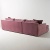 Фото Угловой диван Velvet розового цвета